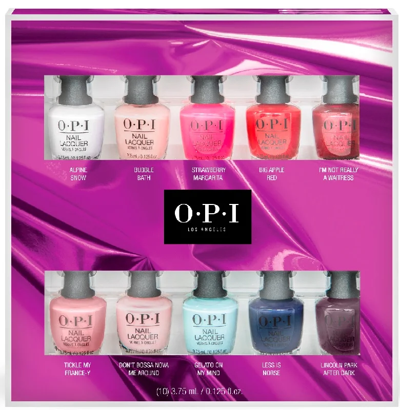 nail polish gymnast flip-OPI Holiday Celebration 10 Piece Mini Pack-Celebration