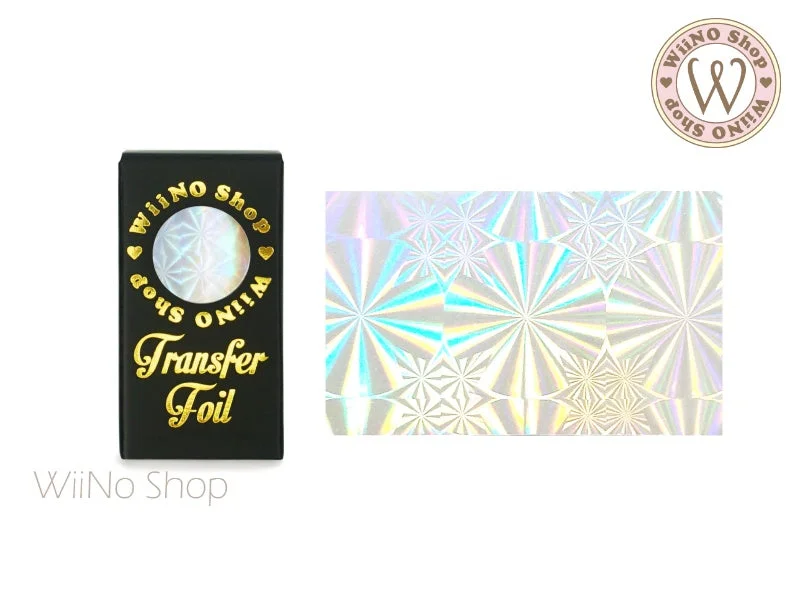 Nail art decoration mashup-Clear Holographic Pattern Nail Transfer Foil (CH-02)