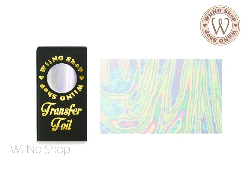 Nail art decoration gypsy-Clear Holographic Pattern Nail Transfer Foil (CH-06)