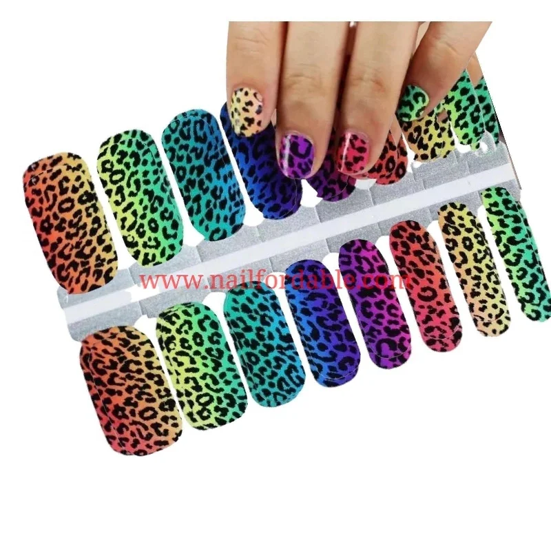 nail repair for nail split sealing-Leopard neon