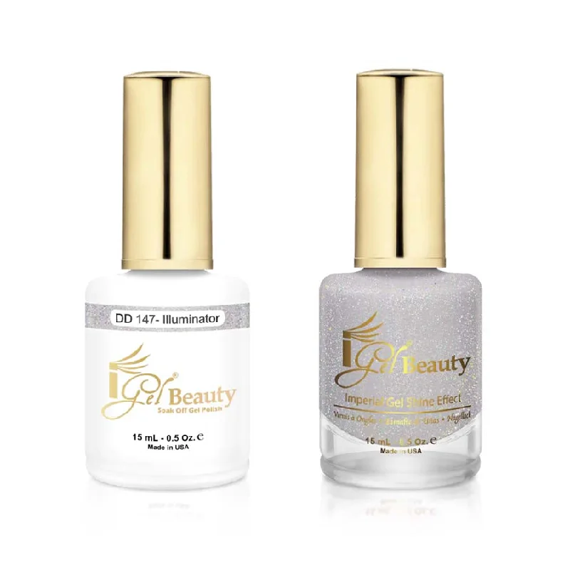 nail polish frequency glow-iGel DD147 Gel Polish & Lacquer Duo (15ml) Illuminator