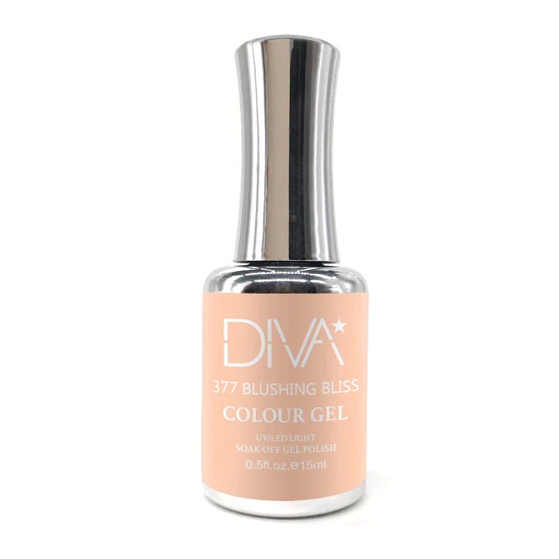 nail polish brush stroke-DIVA 377 - Blushing Bliss