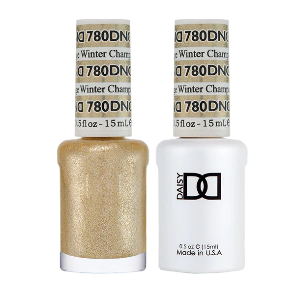 nail polish steppe green-DND Gel Duo - Champagne Winter - 780