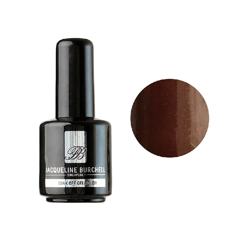 nail polish tunnel dark-Jacqueline Burchell Gel Polish SC176 (15ml) Brown Berries