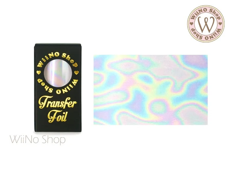 Nail art decoration free spirit-Clear Holographic Pattern Nail Transfer Foil (CH-10)