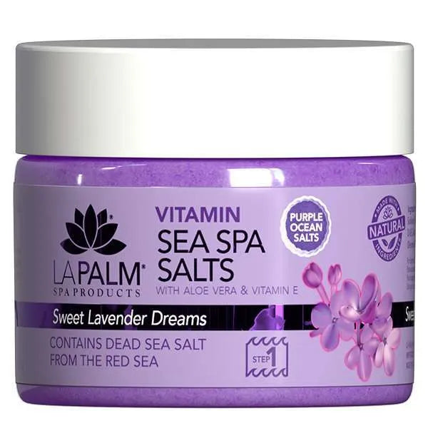 nail polish lunar tide-La Palm Vitamin Sea Spa Salts Sweet Lavender Dreams