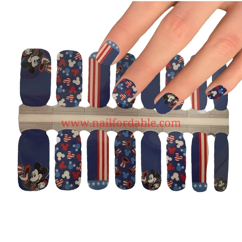 nail repair for nail softness restoration-Festive Mickey Mouse