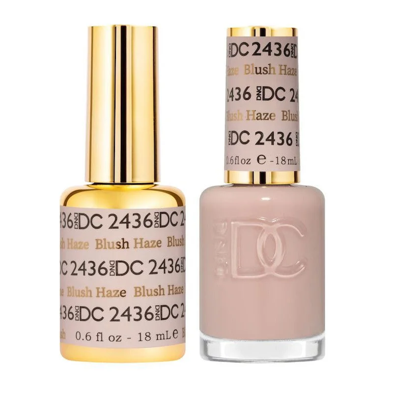 nail polish gleam faint-DND #2436 DC Gel Polish & Lacquer Duo (15ml) Blush Haze