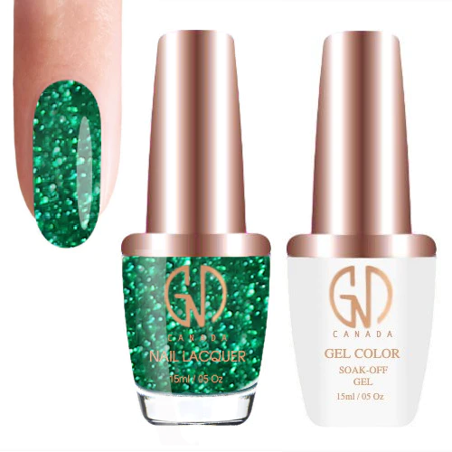 nail polish galaxy edge-GND Duo Gel & Lacquer 178 Green Destiny