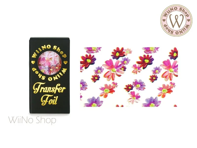 Nail art decoration backorder-Flower Nail Transfer Foil (FL-15)