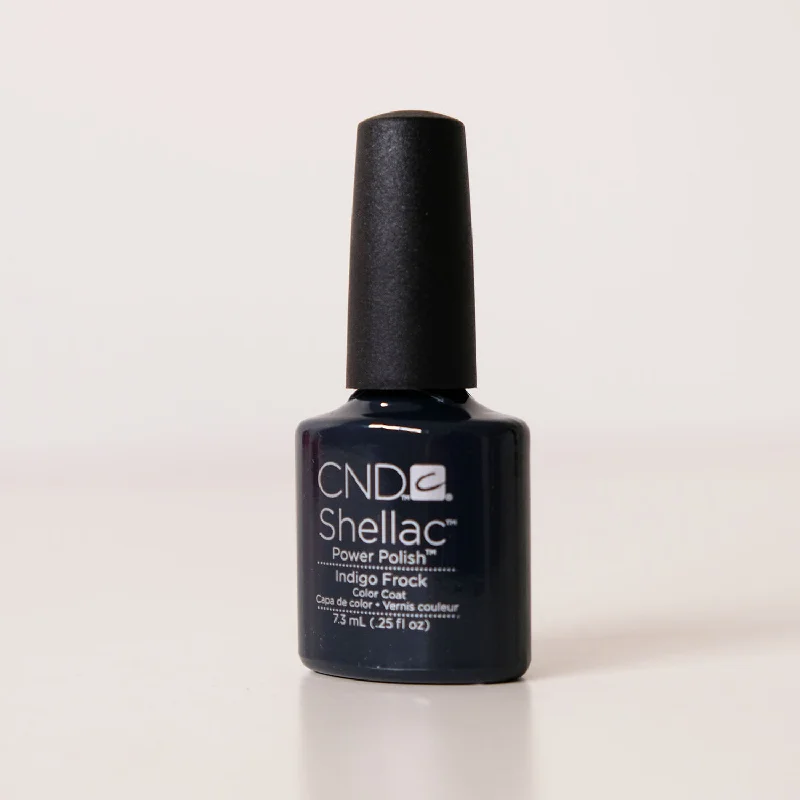 nail polish frost coat-CND Shellac - Indigo Frock (Gel Polish 7.3ml)