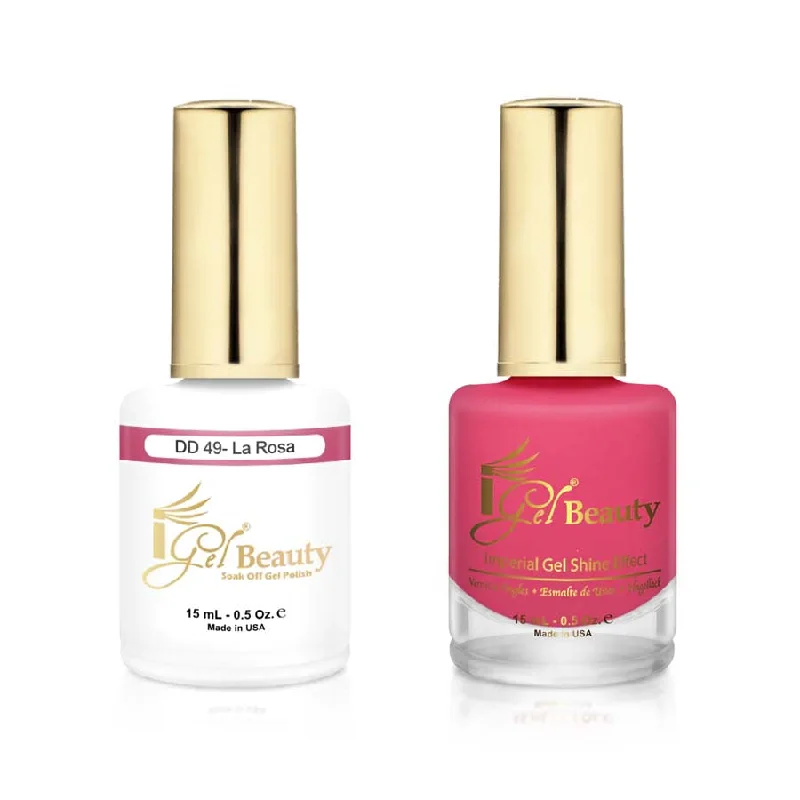 nail polish dawn light-iGel DD049 Gel Polish & Lacquer Duo (15ml) La Rosa