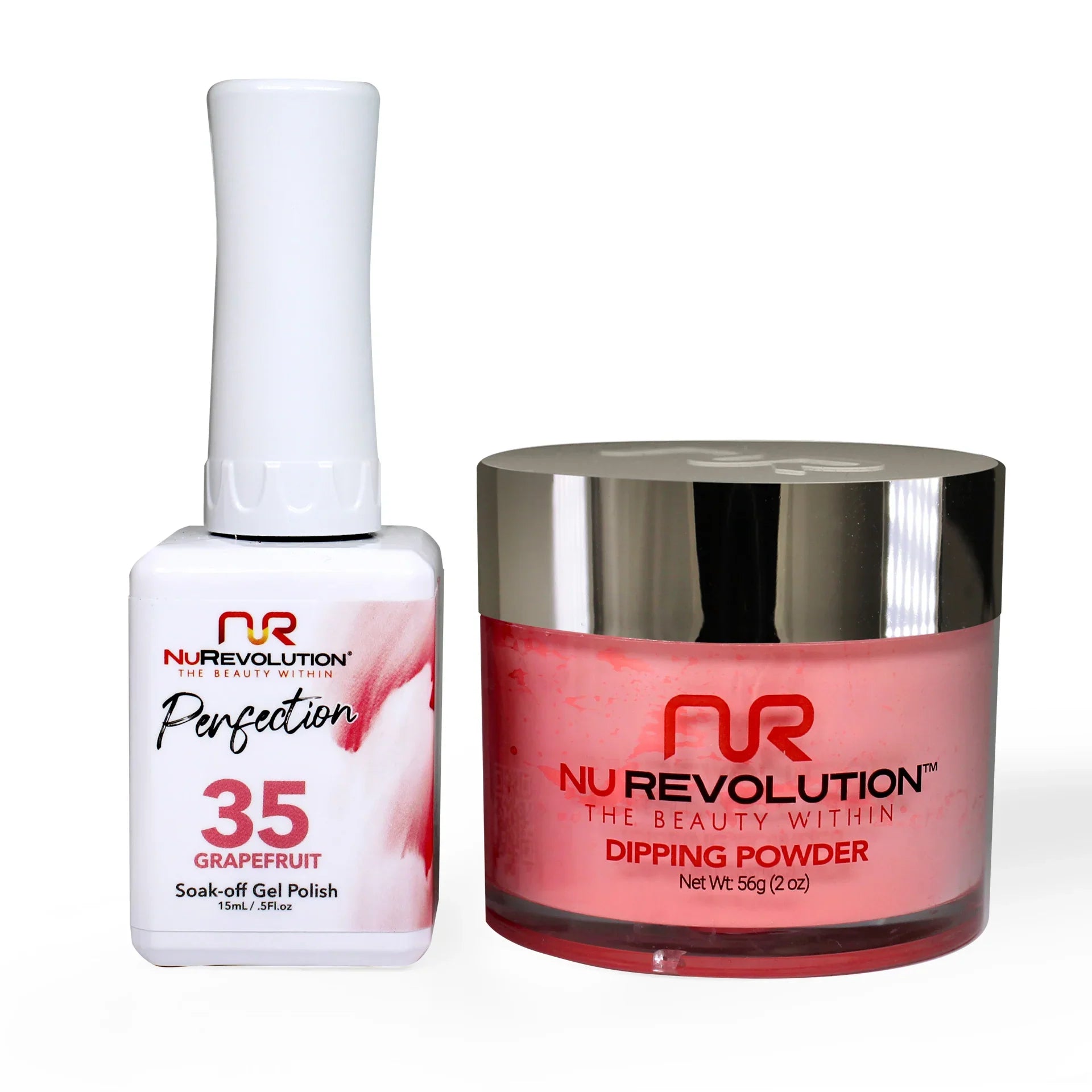 nail polish zen garden-NuRevolution Perfection 035 Grapefruit