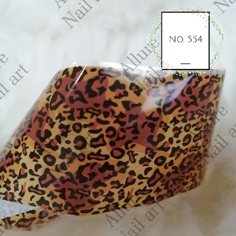 Nail art decoration gravity-Animal Print Foil Nail Transfer