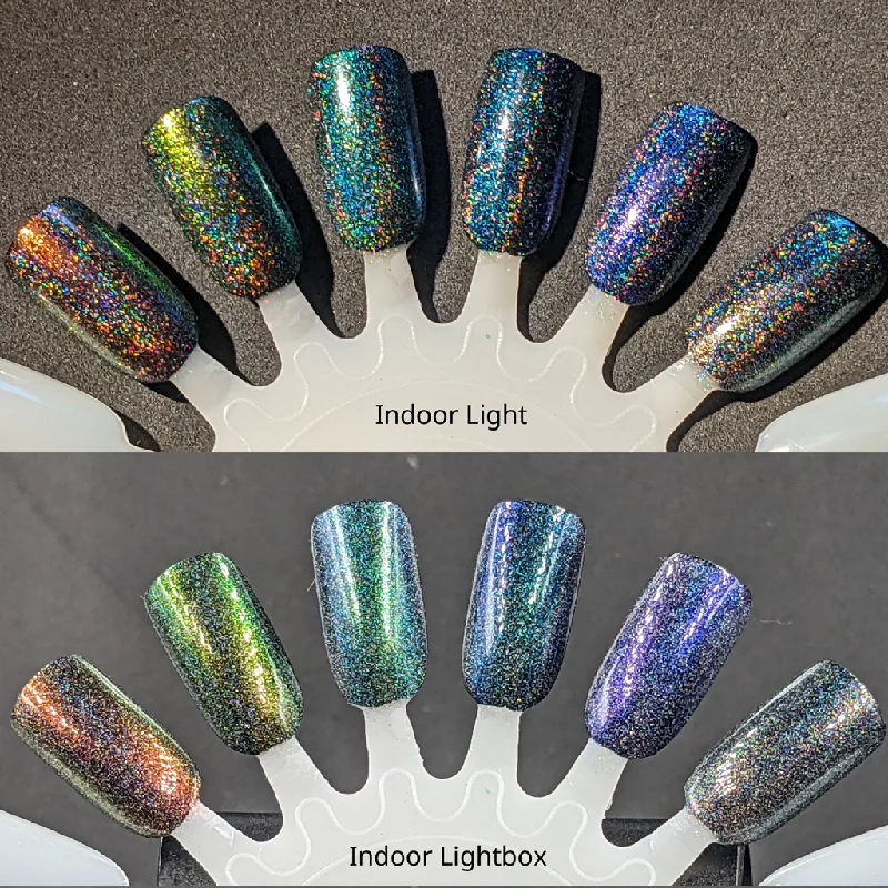 nail polish ink wash-Fwaygo & Friends HOLOS - OG UP & SF 35 multichrome holo toppers