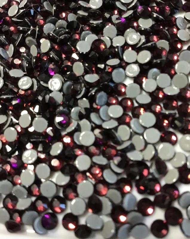 Nail rhinestone prep layer-Purple Mystic Hot Fix Rhinestones