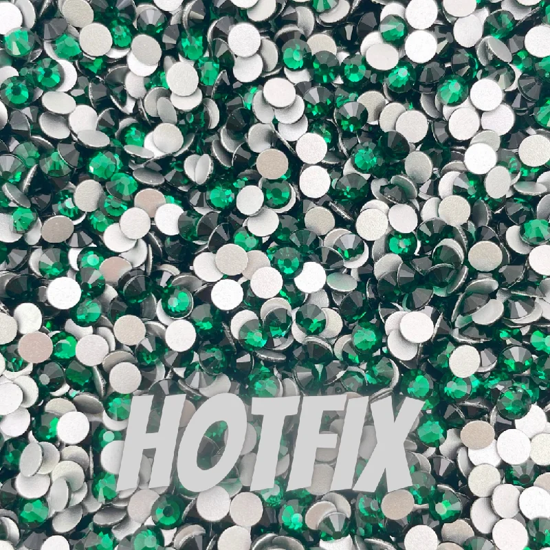 Nail rhinestone hue combos-Emerald Hotfix | Wholesale | Rhinestones