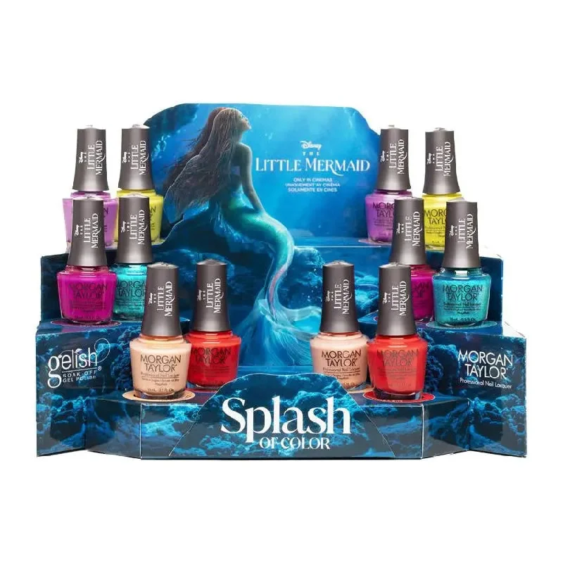 nail polish petal drop-Morgan Taylor Nail Lacquer Splash Of Color Collection 12 Piece Display