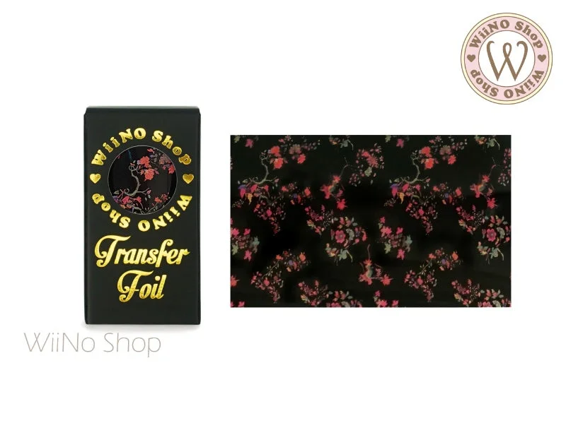 Nail art decoration discovery-Flower Nail Transfer Foil (FL-E-09)