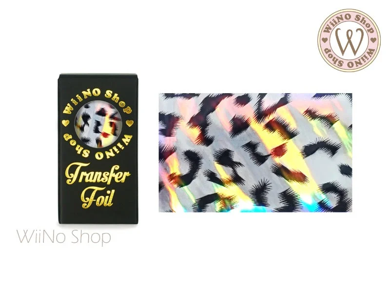 Nail art decoration trial-Leopard Print Holographic Nail Transfer Foil (AP-M-09)