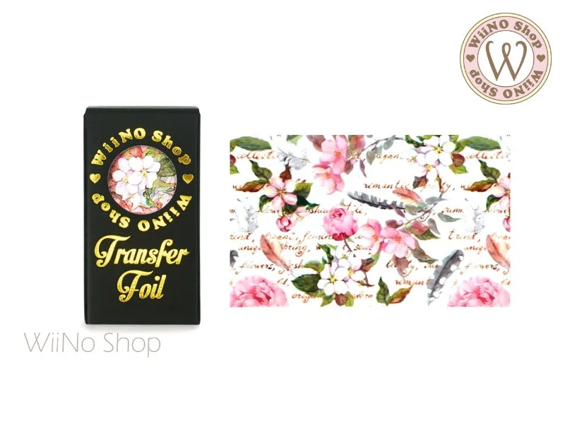 Nail art decoration nomad-Four Season Flower Nail Transfer Foil (FL-D-09)