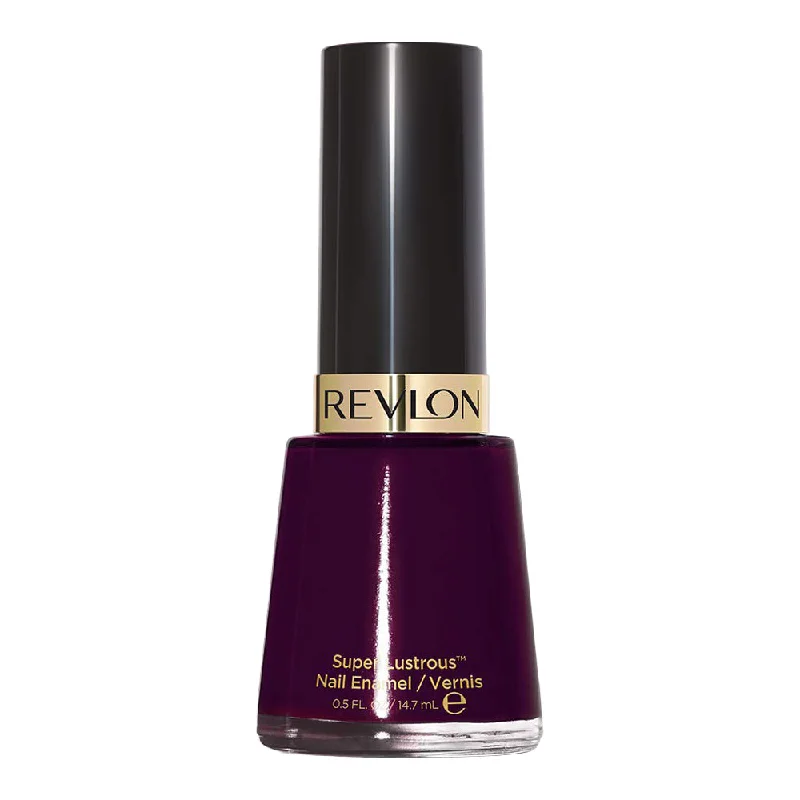 nail polish smear gray-Revlon Super Lustrous Nail Enamel 14.7ml 585 BLACK CHERRY