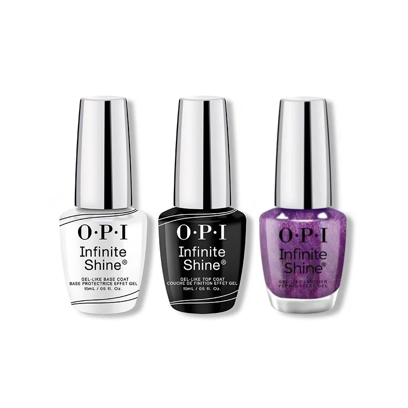 nail polish firefly blink-OPI - Infinite Shine Combo - Base, Top & Purple Reign