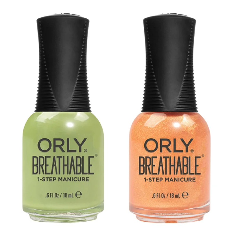 nail polish disco spin-Orly Nail Lacquer Breathable - Simply The Zest & Citrus Got Real