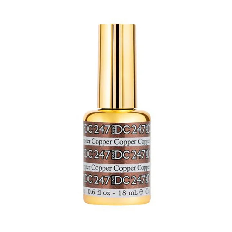 nail polish stain dark-DND #247 DC Mermaid Gel Polish (18ml) Copper