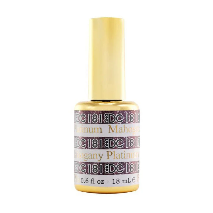 nail polish full moon-DND #181 DC Platinum Gel Polish (18ml) Mahogany Platinum