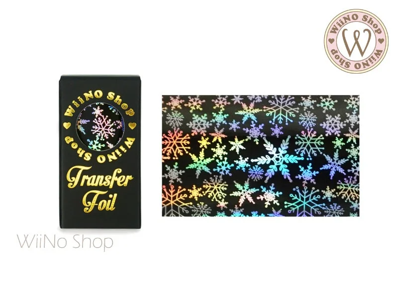 Nail art decoration craft fair-Snowflake Holographic Nail Transfer Foil (SN-B-01)