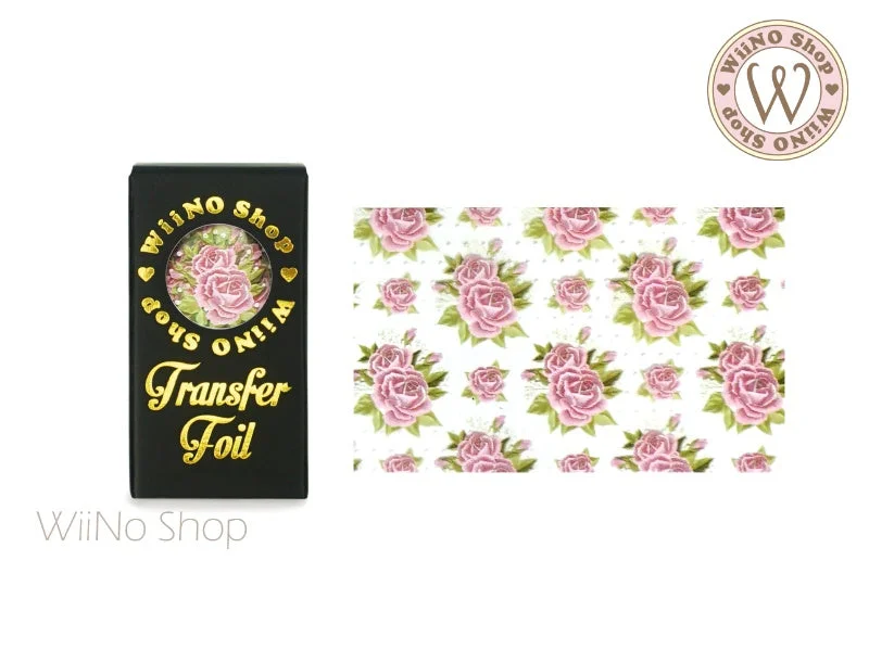 Nail art decoration lo-fi-Vintage Flower Nail Transfer Foil (FL-V-09)