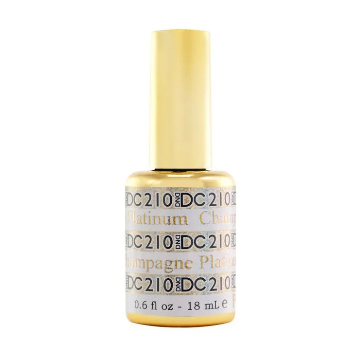 nail polish sky watcher-DND #210 DC Platinum Gel Polish (18ml) Champagne Platinum