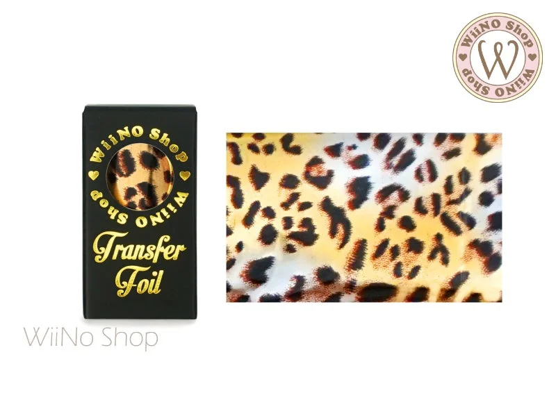 Nail art decoration new arrival-Leopard Print Metallic Nail Transfer Foil (AP-M-02)