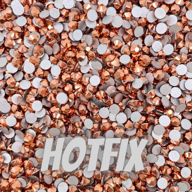 Nail rhinestone leafy accents-Rose Gold Hotfix | Wholesale | Rhinestones