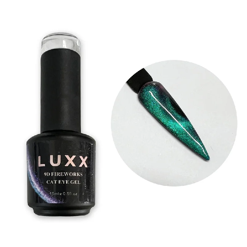 nail polish sparkle coarse-LUXX 9D Fireworks Cat Eyes Gel Polish 15ml #009