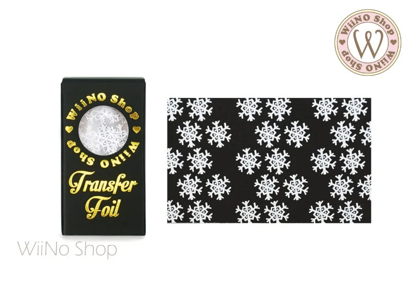 Nail art decoration auction-White Snowflake Nail Transfer Foil (SN-W-06)