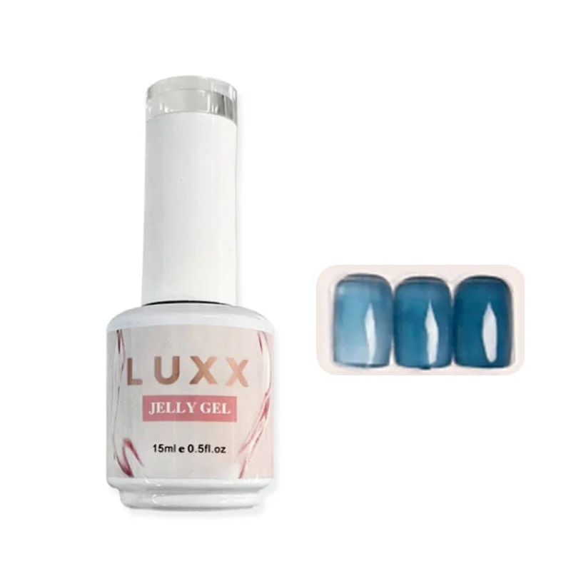 nail polish moss stone-LUXX Jelly Gel Polish (Amber Glass) 15ml #02