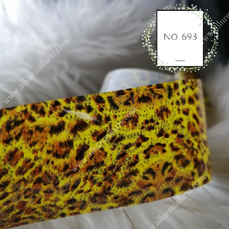 Nail art decoration brass-Animal Print Foil Nail Transfer