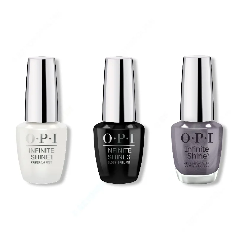 nail polish luster bright-OPI - Infinite Shine Combo - Base, Top & Funmetal