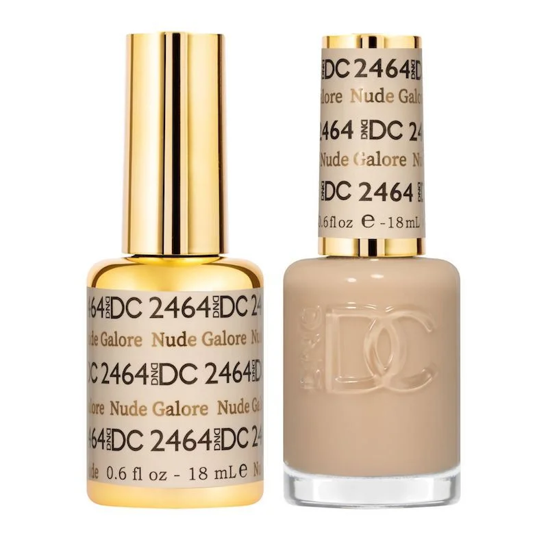 nail polish cleat black-DND #2464 DC Gel Polish & Lacquer Duo (15ml) Nude Galore