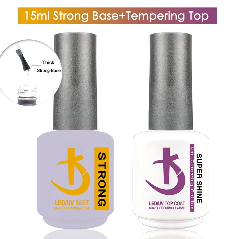 nail repair for nail repair overnight kit-KODI Rubber Base and Top Coat Gel Nail Polish -15ml