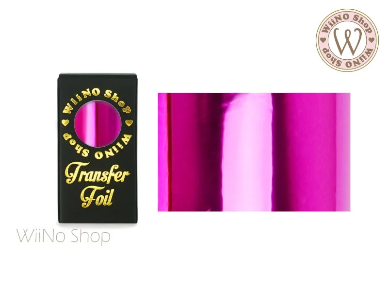 Nail art decoration treasure-Fuchsia Metallic Nail Transfer Foil (MT-10)