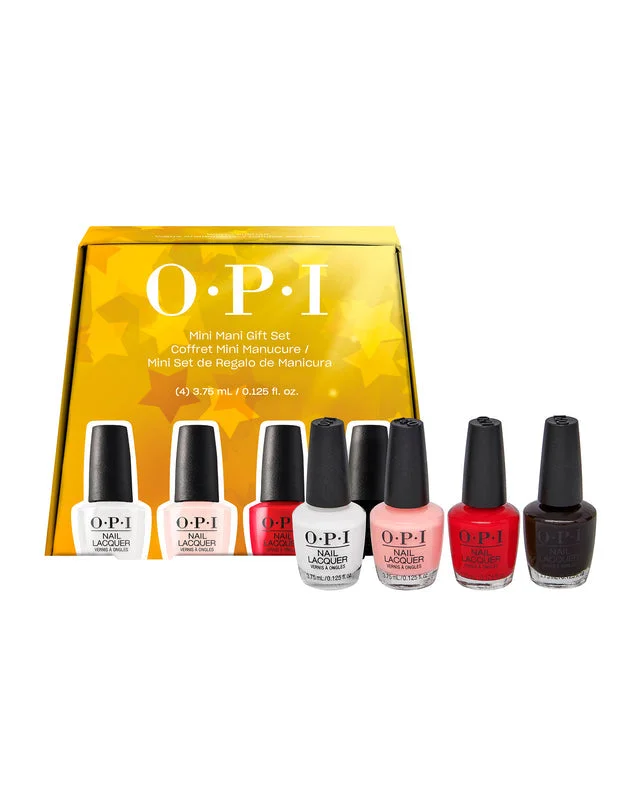 nail polish snowball toss-OPI Nail Lacquer 4 Pcs Mini Mani Kit-Holiday 24