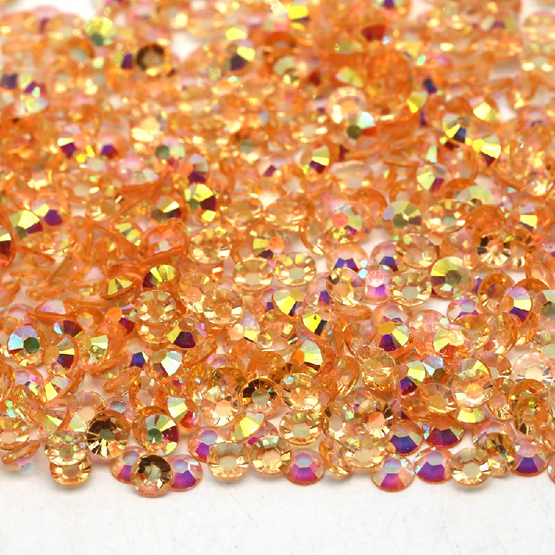 Nail rhinestone mini length-Lt. Peach AB TP Jelly Rhinestones