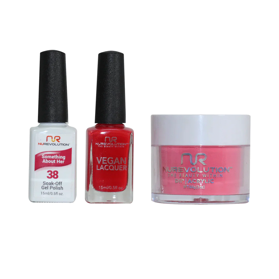 nail polish frequency glow-NuRevolution Trio set 038 Something About You