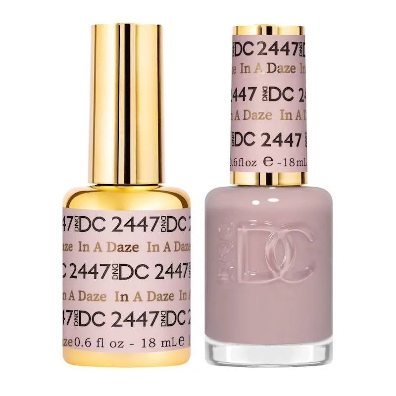 nail polish texture rough-DND #2447 DC Gel Polish & Lacquer Duo (15ml) In a Daze