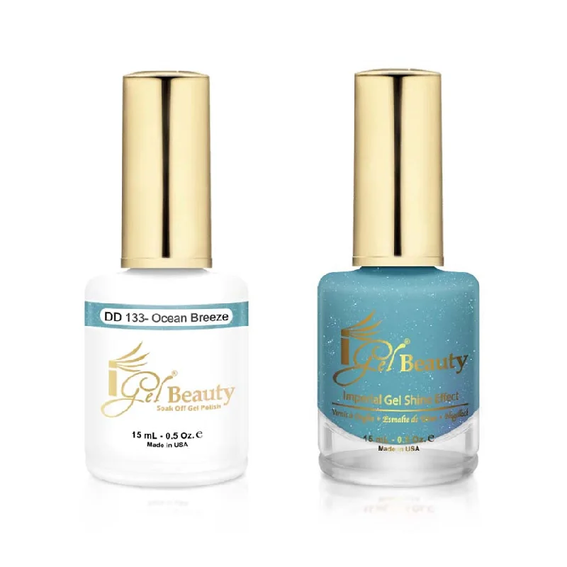 nail polish audio mix-iGel DD133 Gel Polish & Lacquer Duo (15ml) Ocean Breeze