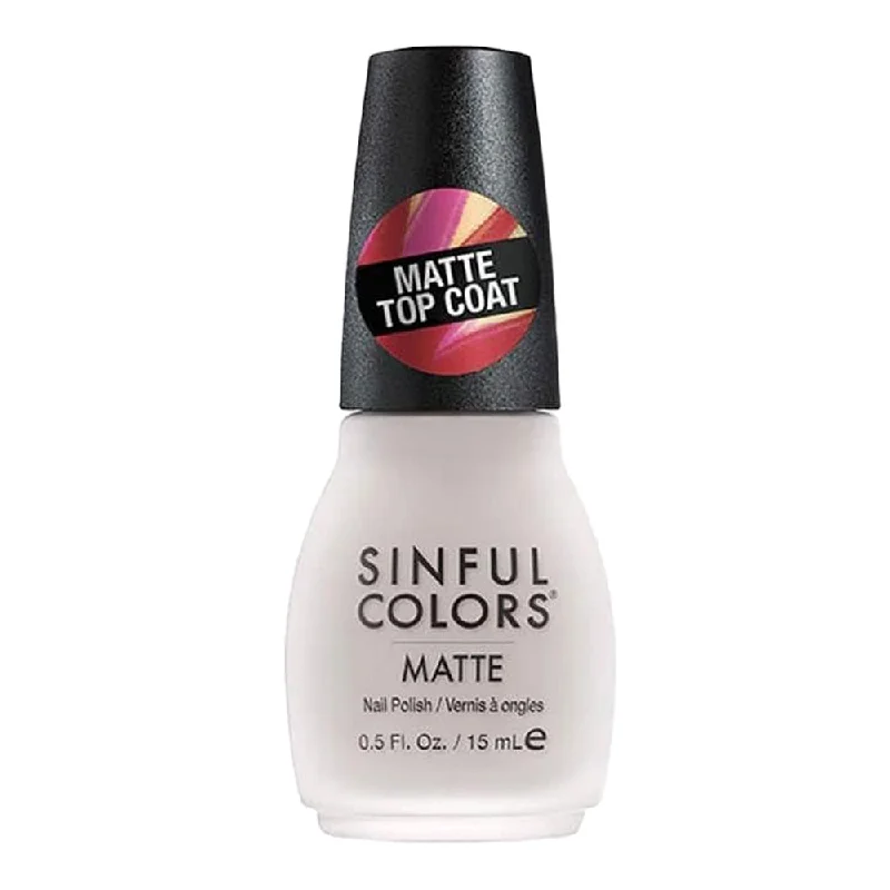 nail polish shadow flicker-SinfulColors Matte Nail Polish 15.0ml 2565 MATTIFLY TOP COAT