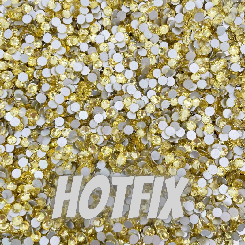 Nail rhinestone sculpted art-Citrine Hotfix | Wholesale | Rhinestones